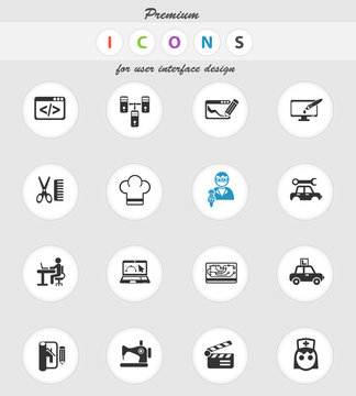 courses icon set