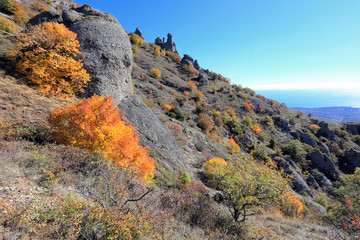 mount demerdzhi in the crimea