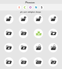 folders icon set