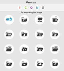 folders icon set