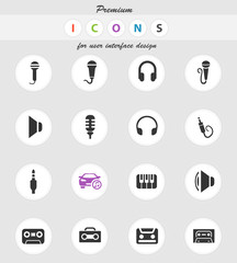 musical icon set