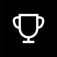 Trophy icon for simple flat style ui design