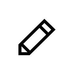 Pencil icon for simple flat style ui design