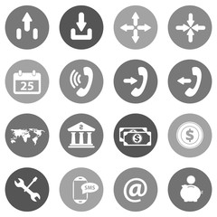 Flat icon set for websites and mobiles