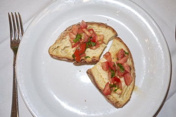 Bruschetta with tomatoes