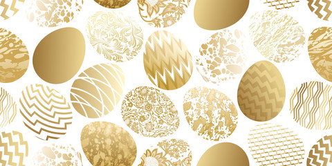 Easter eggs seamless pattern.
