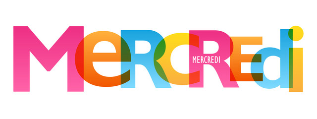 JOURS DE LA SEMAINE - MERCREDI