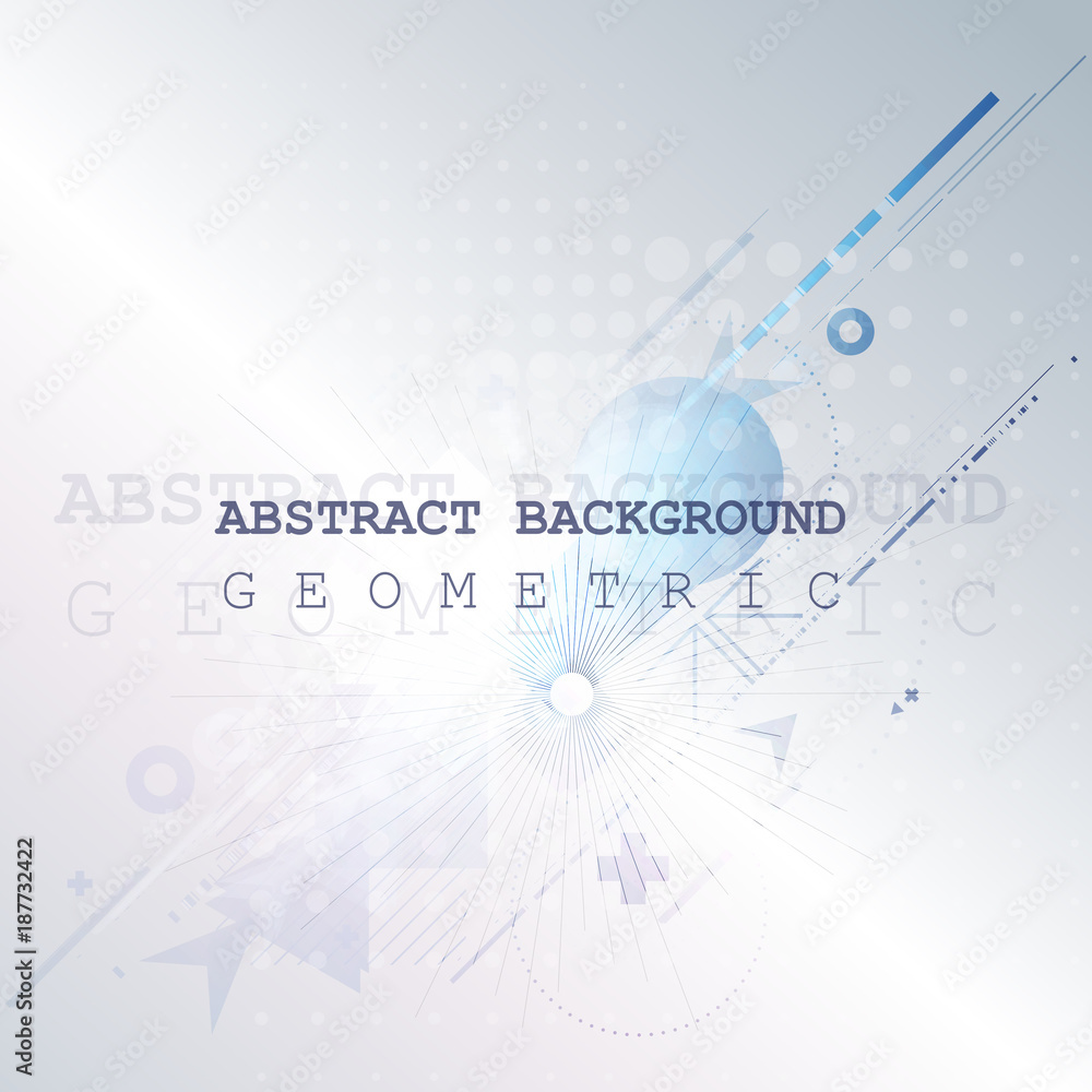 Aufkleber abstract background with colorful geometric elements. technology design.