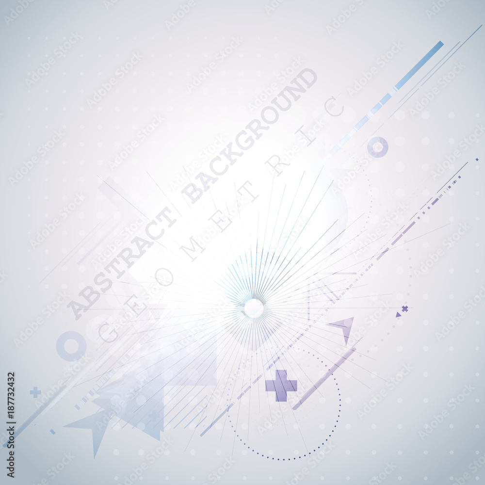 Poster abstract background with colorful geometric elements. technology design.