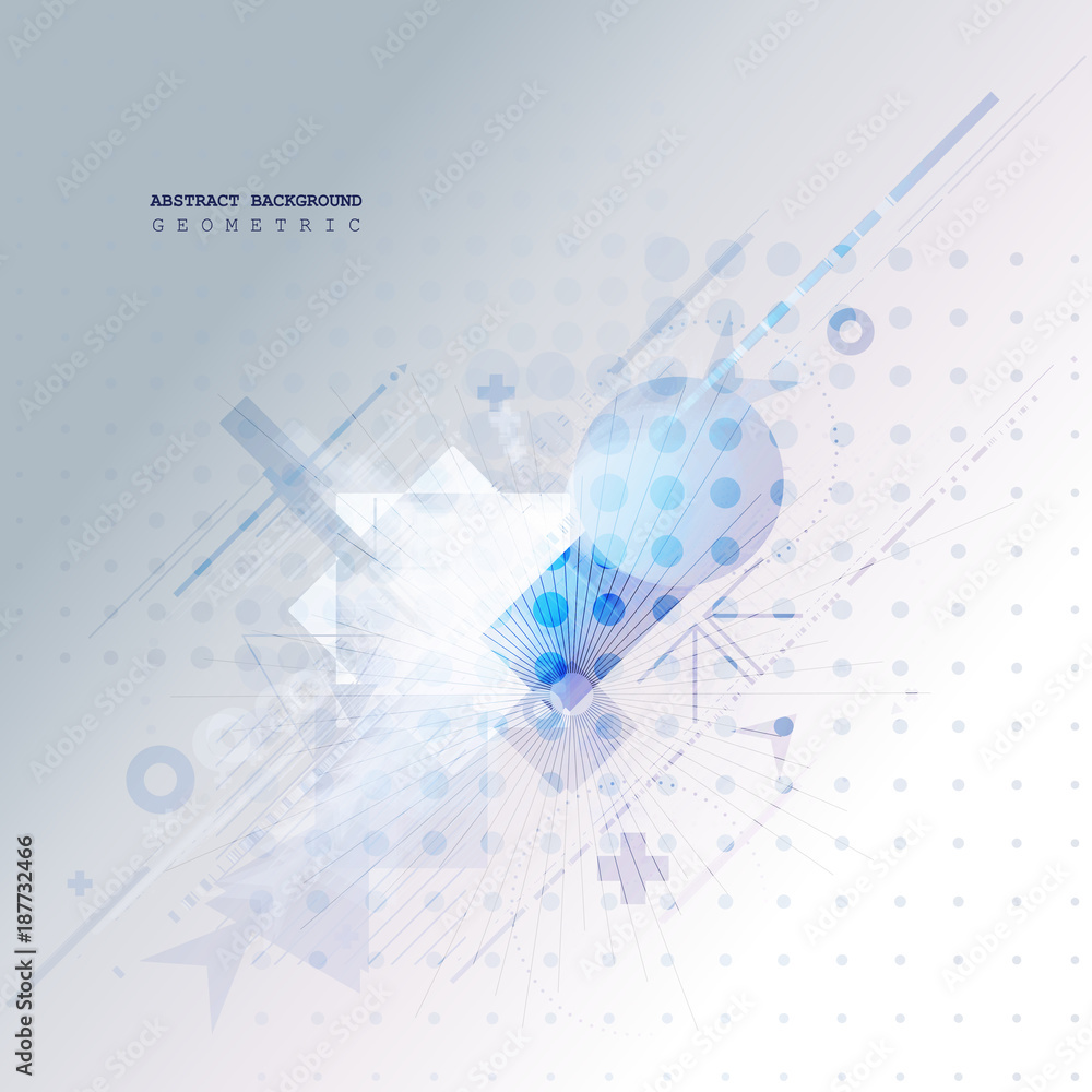 Poster abstract background with colorful geometric elements. technology design.