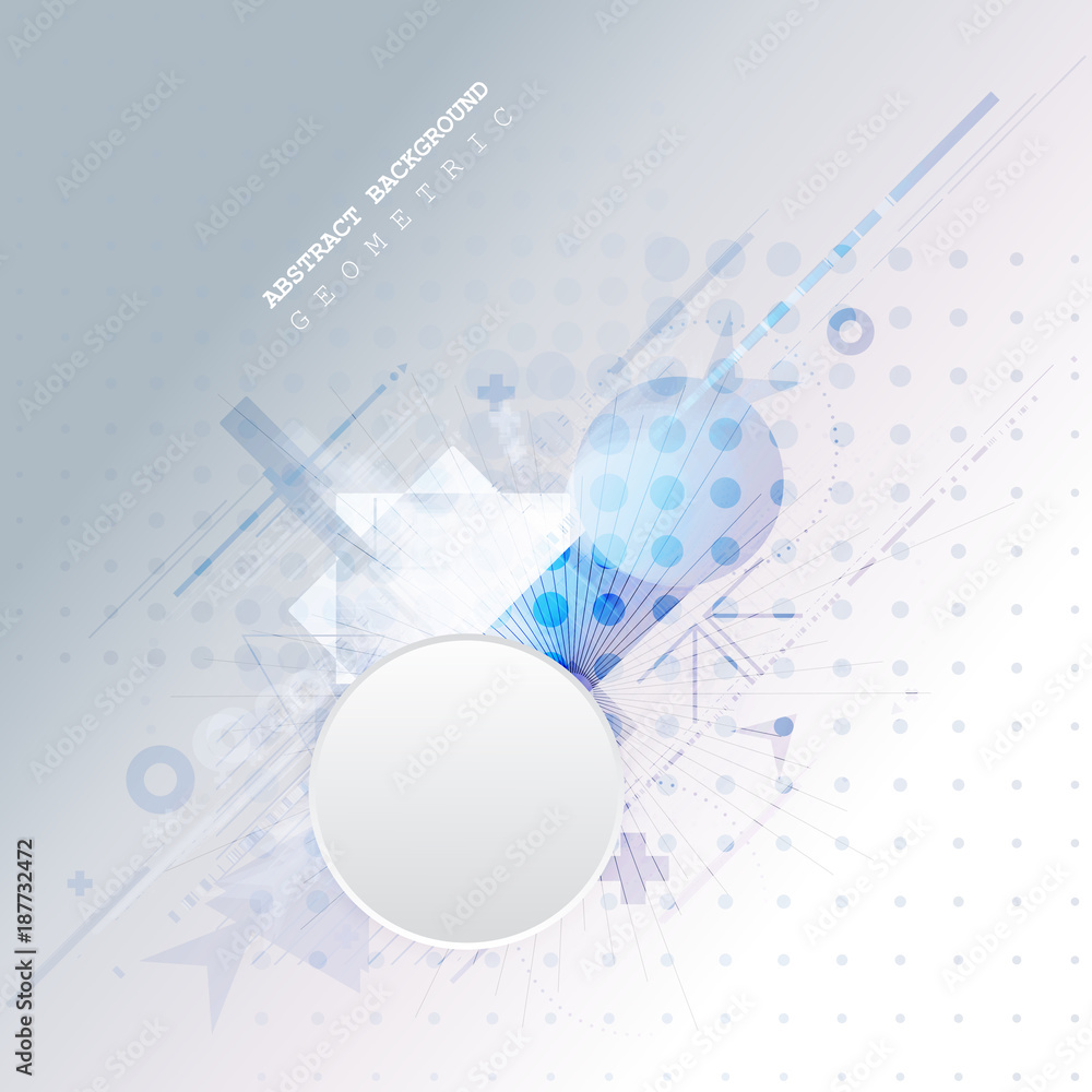 Aufkleber abstract background with colorful geometric elements. technology design.