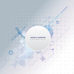 Obraz premium Abstract background with colorful geometric elements. Technology design.