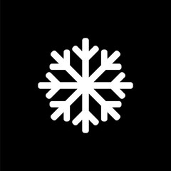 Snowflake icon for simple flat style ui design