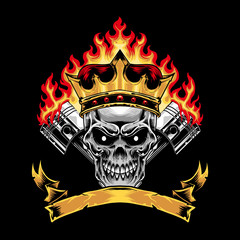 Skull artwork t-shirt design art print