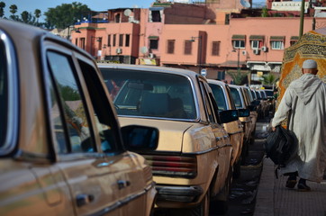 Taxi in Marrakech, Morocco