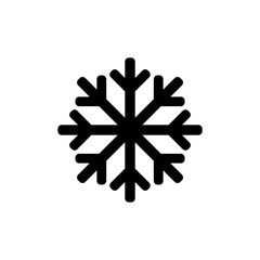 Snowflake icon for simple flat style ui design
