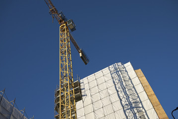 Obraz premium Milan, Italy - December 17, 2017 : Building under construction