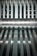 detail of steel rolls