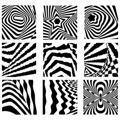 Abstract monochrome line swirl style , random line graphic decoration