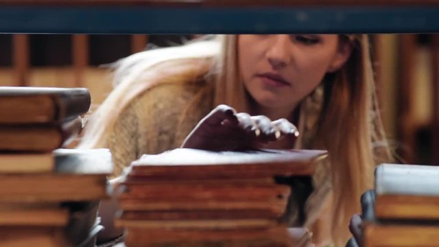 Student looking for study materials 