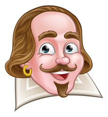 Shakespeare Elizabethan Cartoon Character
