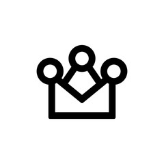 Crown icon for simple flat style ui design