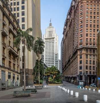 Downtown Sao Paulo with old Banespa (Altino Arantes) and Martinelli Buildings - Sao Paulo, Brazil