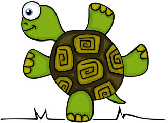 Cute turtle standing
