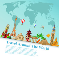 Around the world landscapes travel and tourism