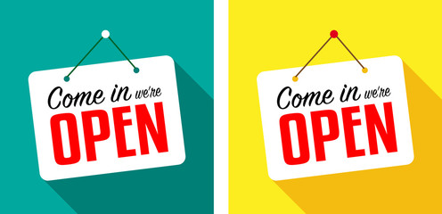 Come in we are open