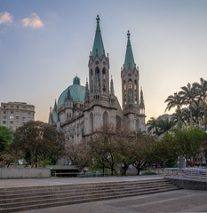 Fototapeta na wymiar Se Cathedral - Sao Paulo, Brazil