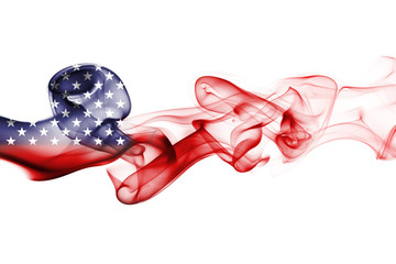United States flag smoke
