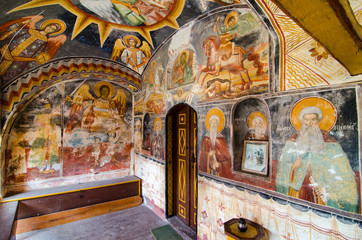 The holy monastery of Saint George Zograf in the monastic republic of Mount Athos, Greece