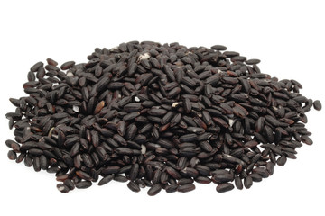 古代米　黒米　白抜き