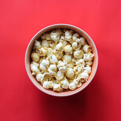 popcorn texture. Caramel Popcorn.