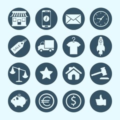 Shopping and e-commerce icons