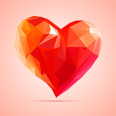 Naklejka na ściany i meble heart for Valentine, made with love