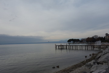 Cloudy day at Lake Garda, Italy