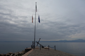 Monument at Lake Garda in Italy