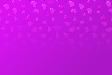 Falling fading vivid pink hearts background illustration
