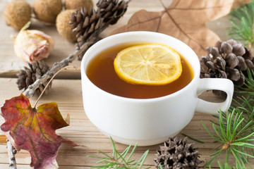 Tea with lemon