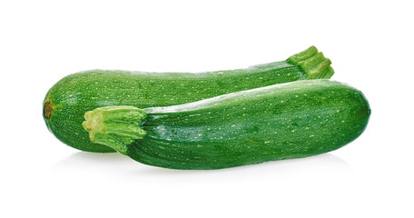 zucchinis isolated on white background
