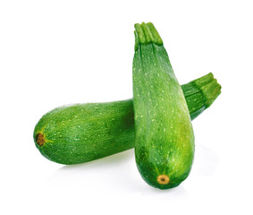  zucchini isolated on white background