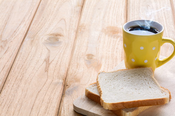 Good morning black coffee cup