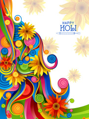 Fototapeta na wymiar Colorful splash for Holi background