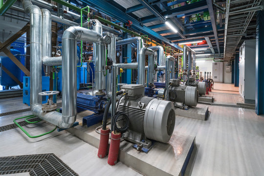 Pumps In A Cogeneration Station