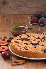 Plum tart. 