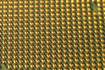 Closeup of CPU Computer Processor. Background. 