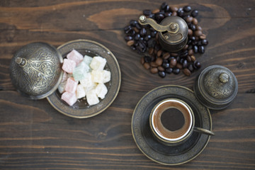 turkish coffee and turkish delights