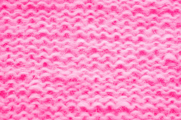 pink background cloth knitted from wool